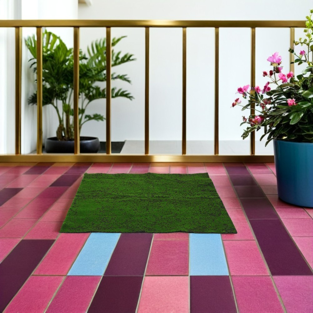 Reusable Artificial Moss Turf Green Faux Grass Mat for Decoration