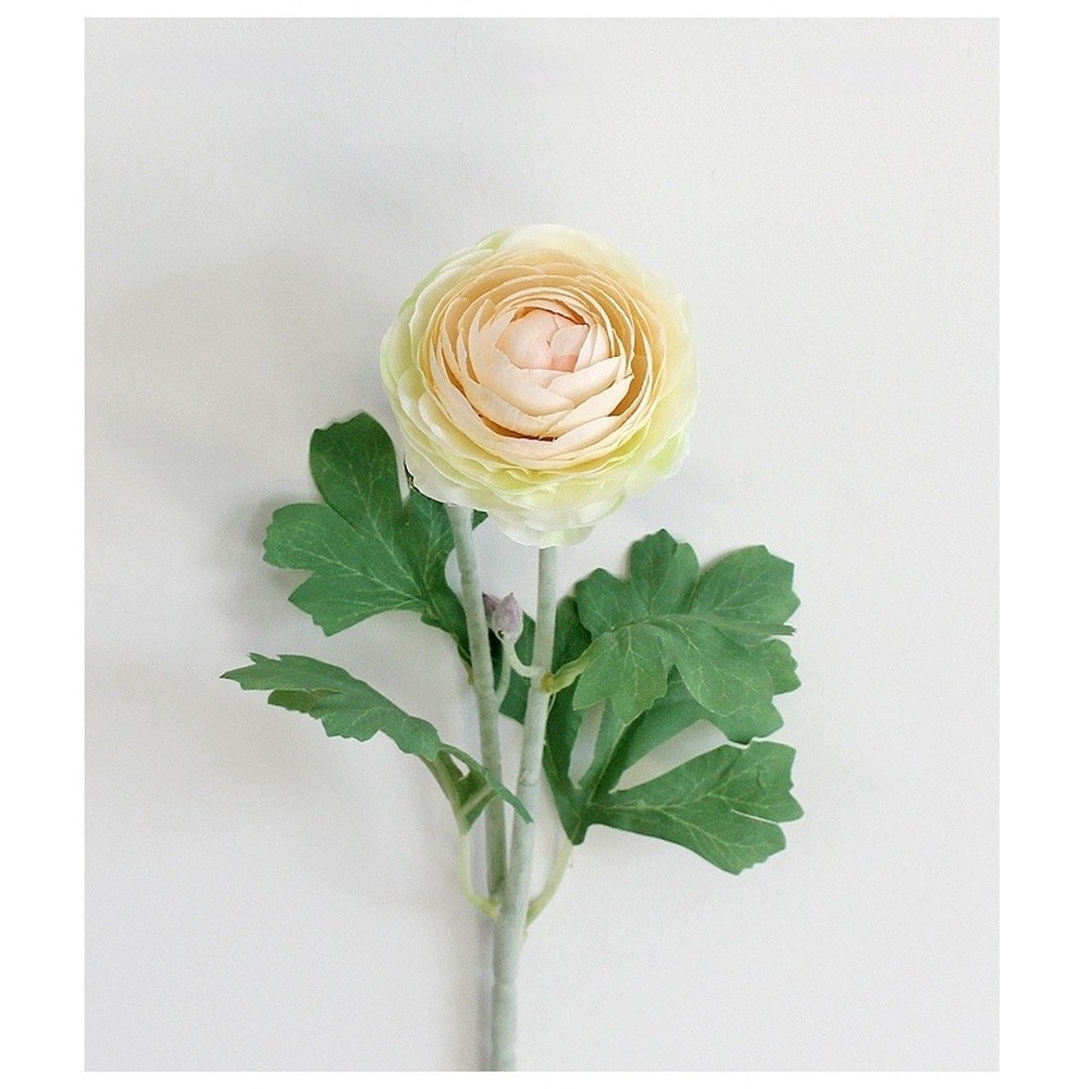 Silk Peony Artificial Flower with Flexible Stem for Custom Arrangement 52x10cm