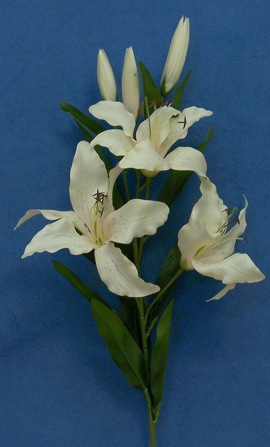 1 Dozen (12) Vintage 29″ Supersilk Tiger Lily Artificial Flower Stems