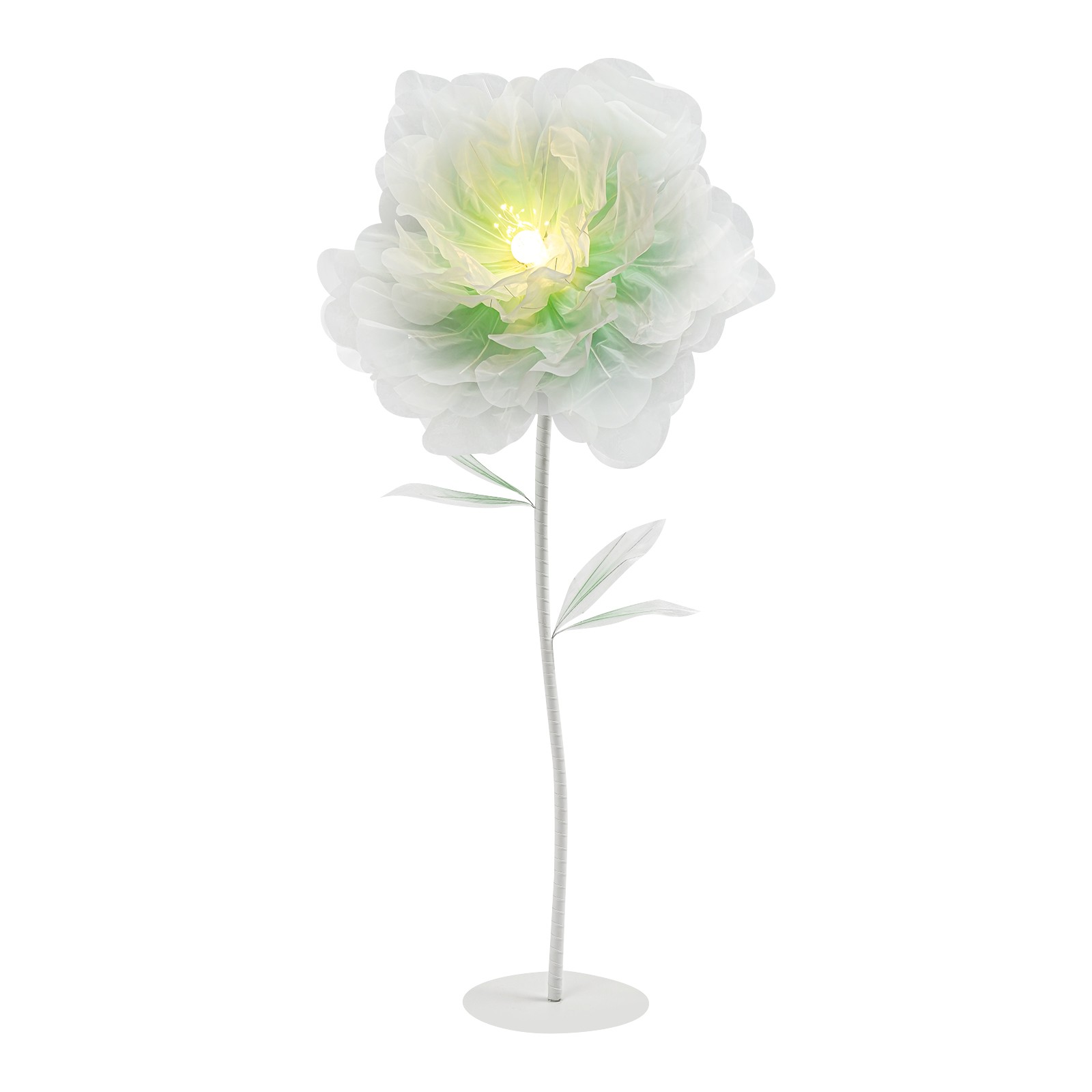 110V Flower Decor w/Light Large Electric Auto-Open Artificial Flower For Wedding
