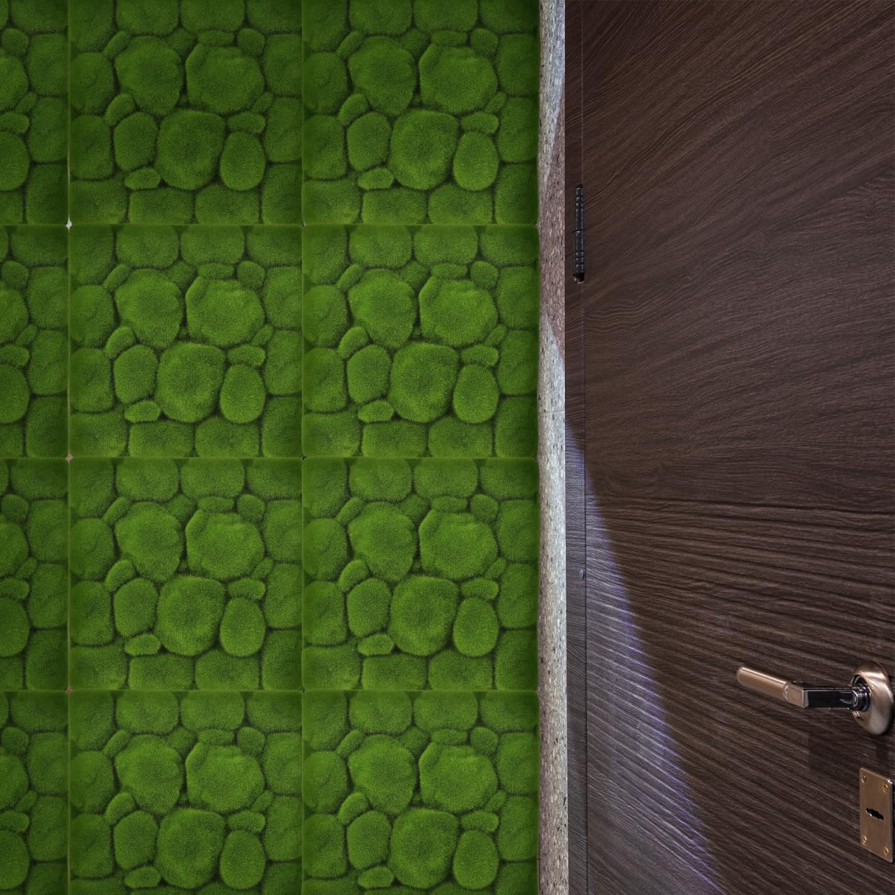 Artificial Moss Wall Panel 11.81 X 11.81 X 1.37 in Simulated Moss Foam Board …