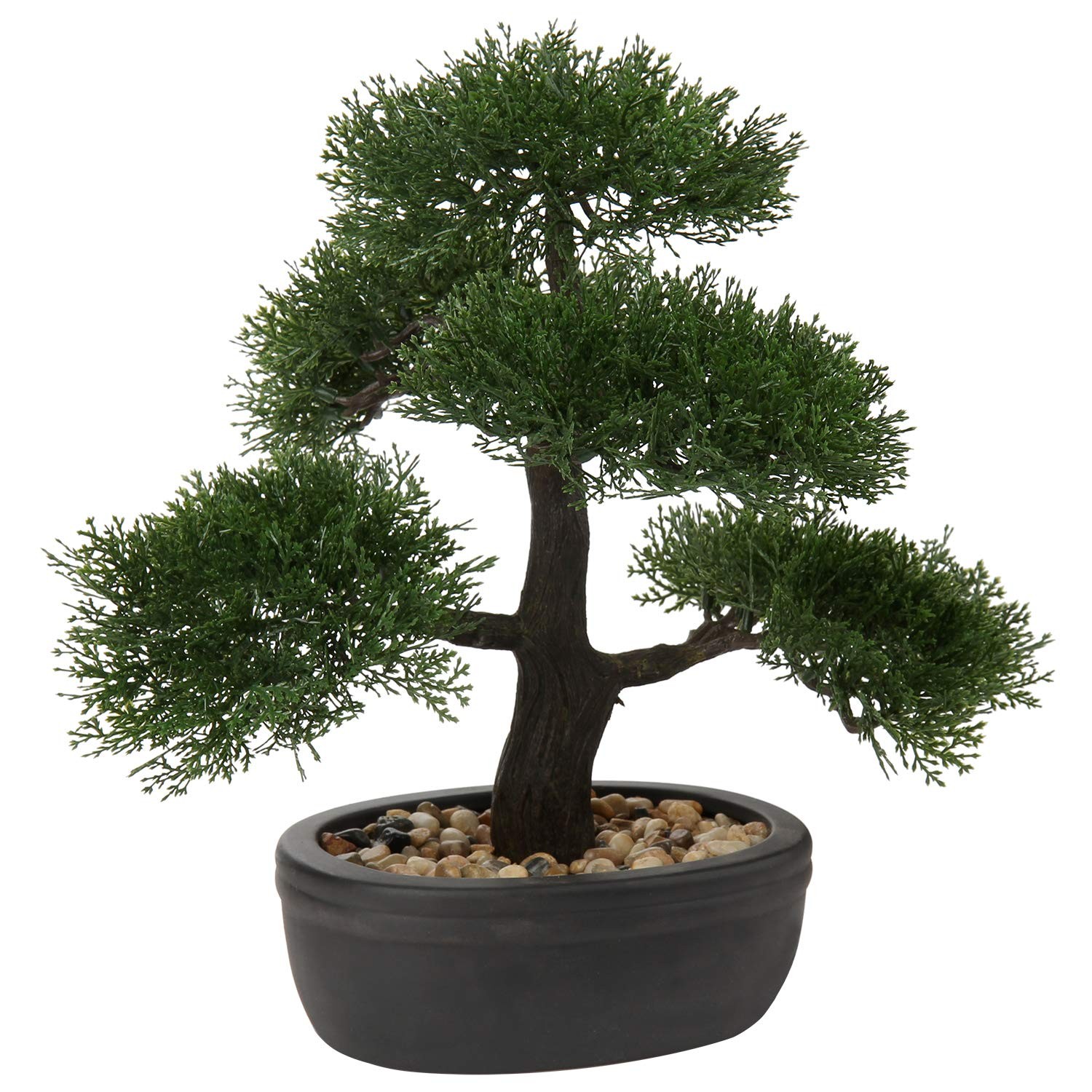 Artificial Bonsai Tree Juniper Faux Plants Indoor Small Fake Plants Decor wit…