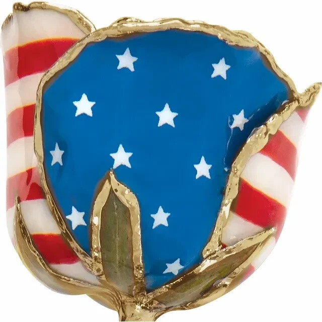 Genuine 24K Gold American Rose