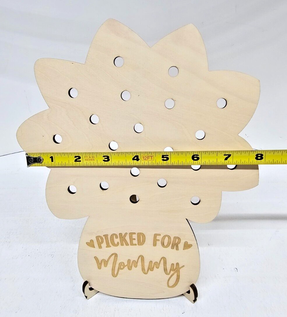 Mother’s Day Hand Flower Holder Wooden Planters,DIY Flower Holder Gifts for Mom