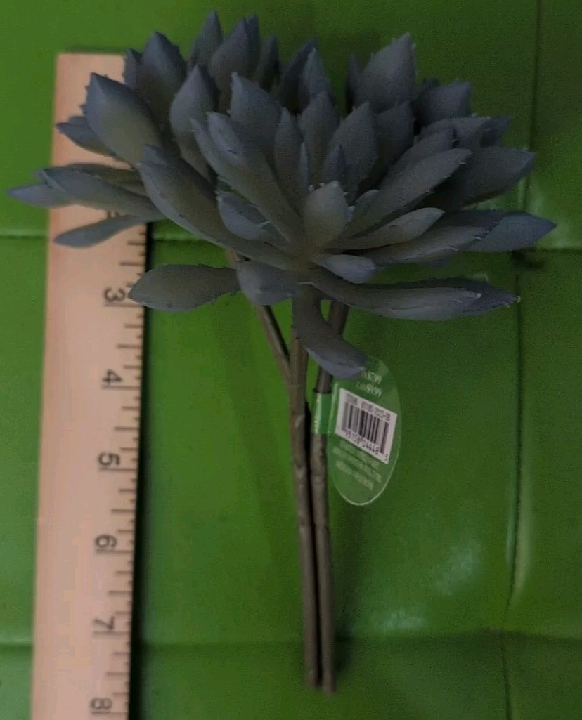 Artificial Anenome Purple/Blue Succulent Clusters Pick (5) Lot