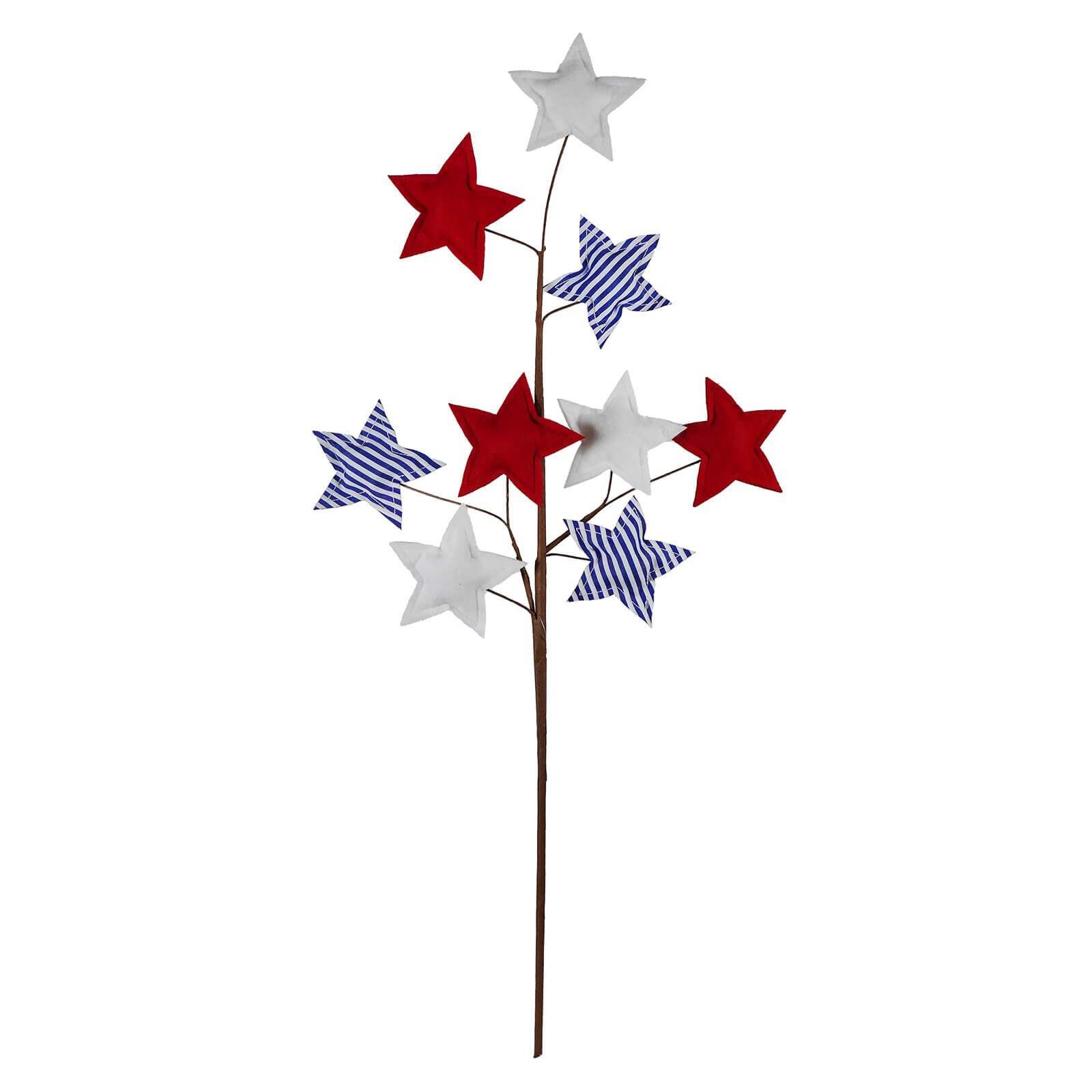 28″ Red, White & Blue Star Spray