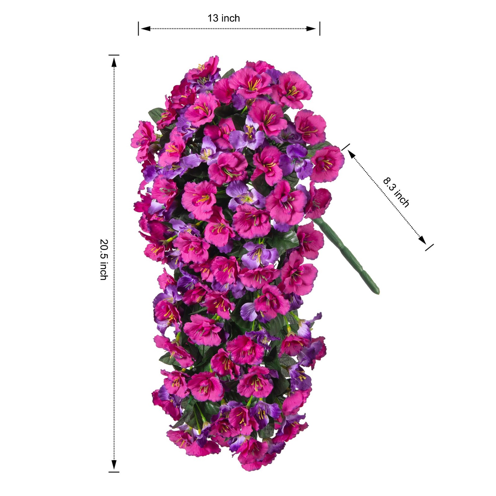 Hibiscus Artificial Fake Hanging Flowers Plants for Outdoor Spring Decoration…