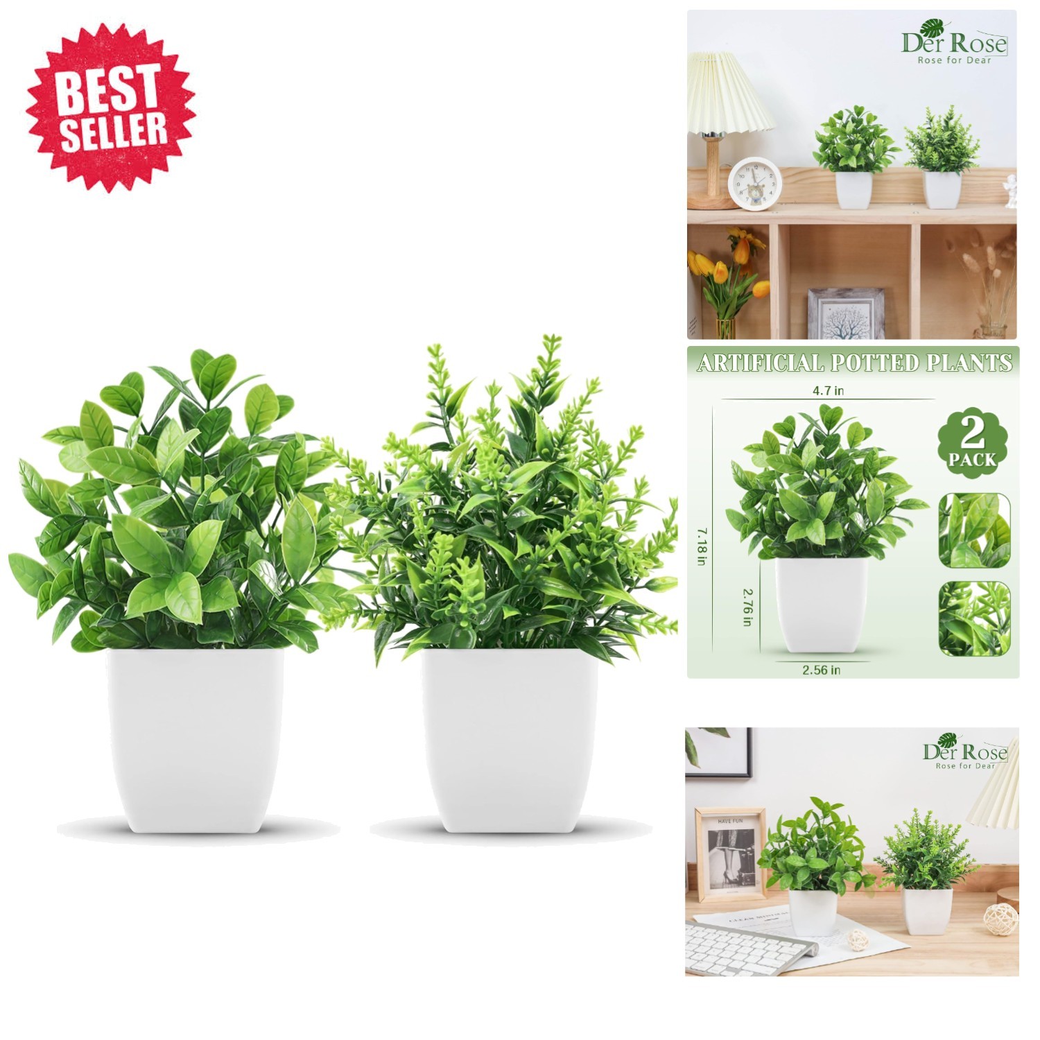 Lightweight Faux Indoor Plants – Ideal Decor for Living Room & Office Spaces