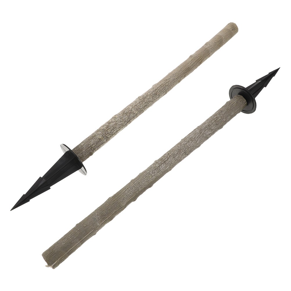2 Sets Simulated Tree Pole Accessories Plastic Trunk Artificial Bonsai Rod