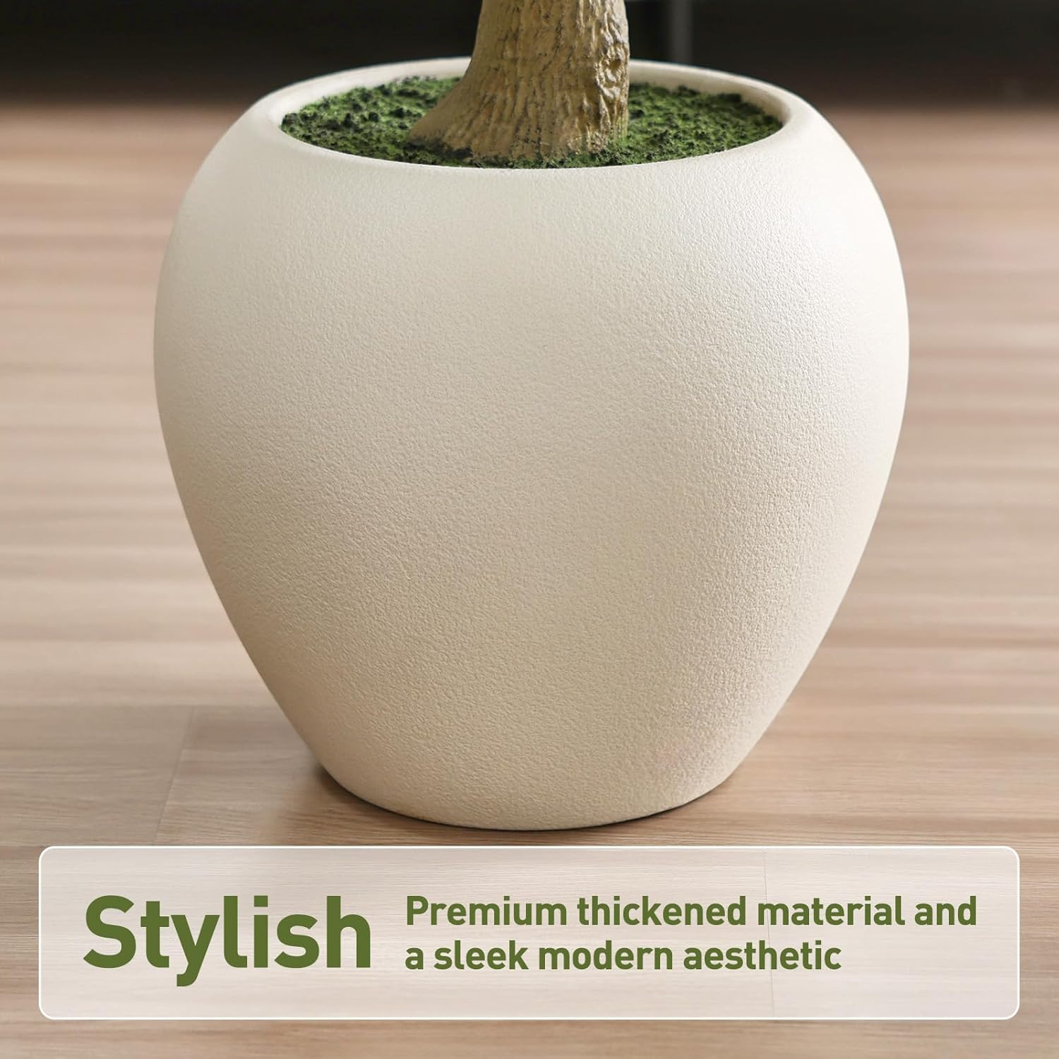 8Ft Faux Olive Tree in White Planter – Lush Indoor Decor for Home & Office