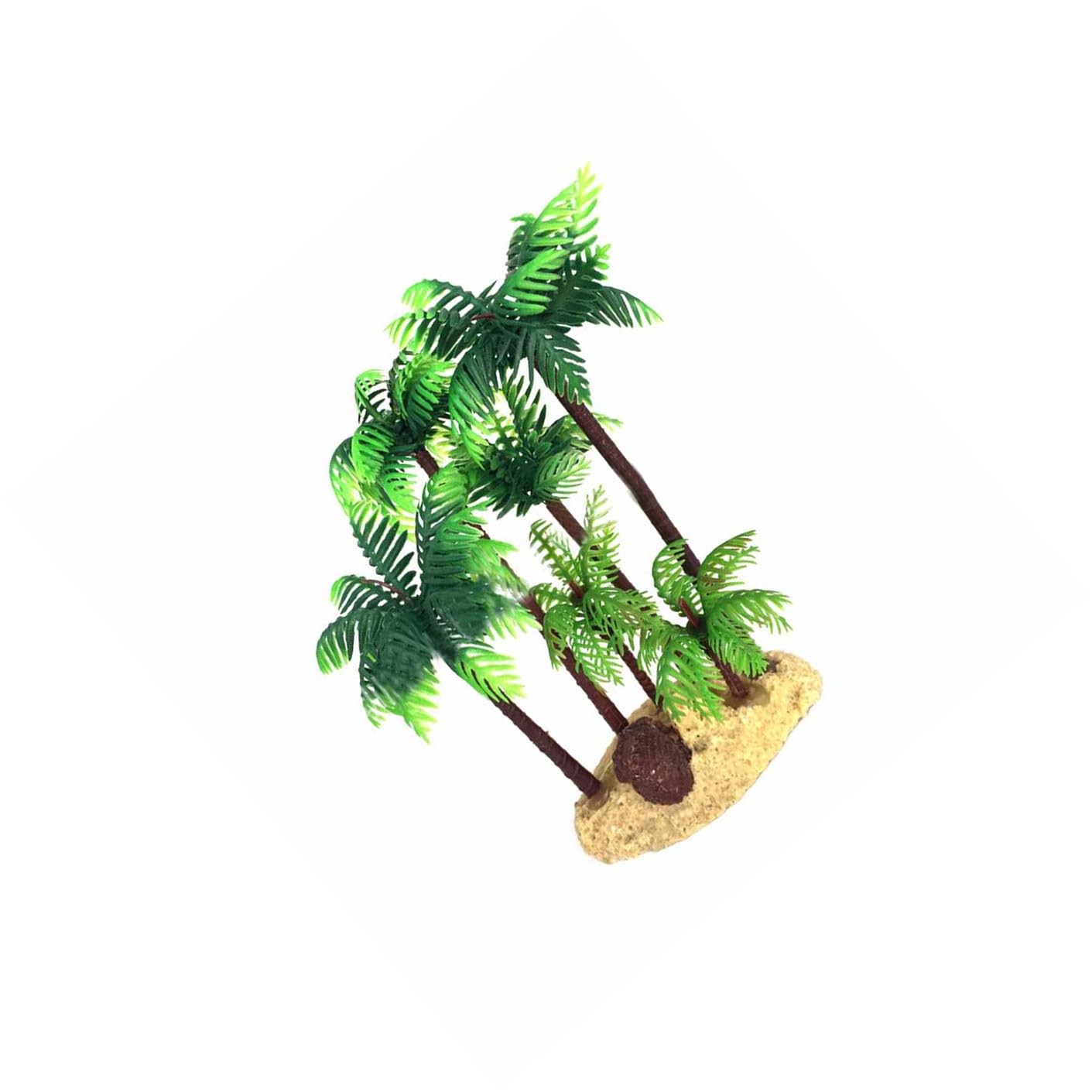 Coconut Palm Tree Miniature Plant Bonsai Craft 5.51In Artificial Palm Tree De…