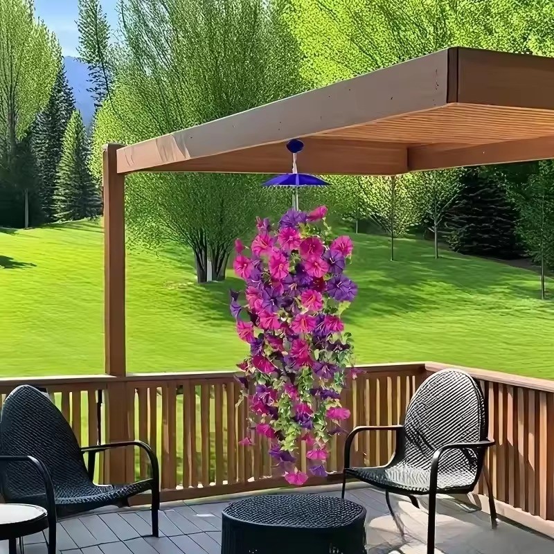 4/8Pcs Faux Floral Wreath Indoor Outdoor Flower Wedding Holiday Wall Home Decor