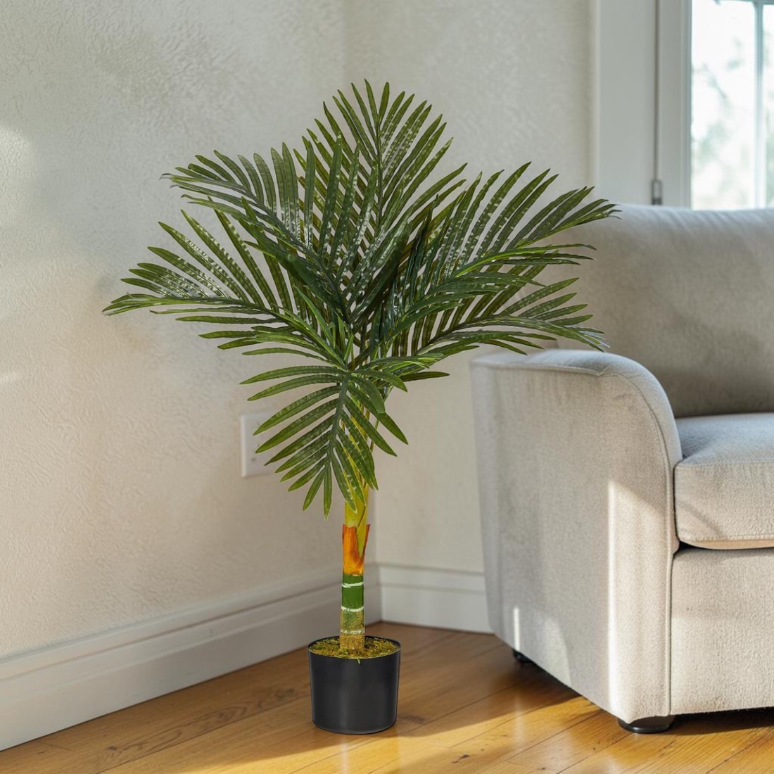 3′ Golden Cane Artificial Palm Tree