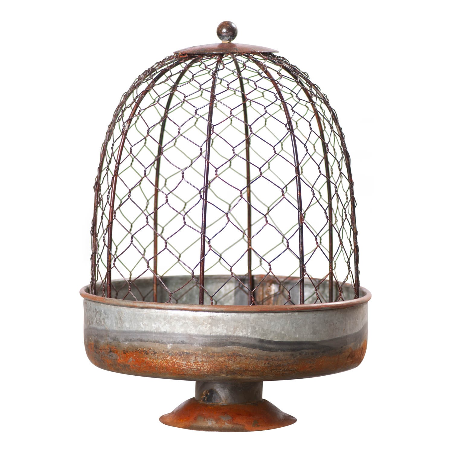 Chicken Wire Dome Planter Rustic Primitive Modern Farmhouse Cloche