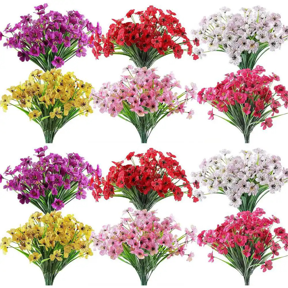 13 In. Multi-Colored Indoor/Outdoor Artificial Flower 24 Bundles