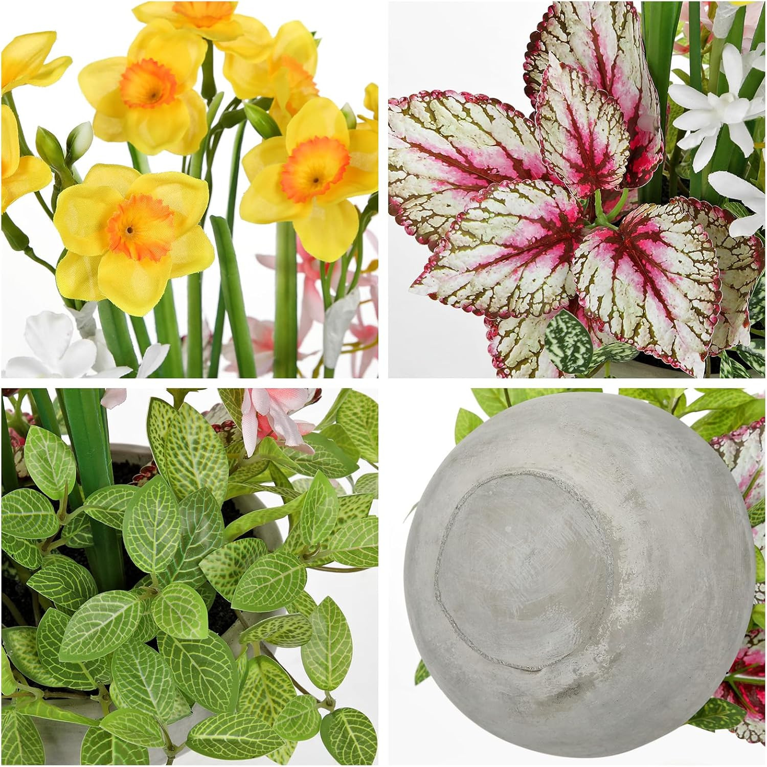Realistic 11.8″ Artificial Flower Centerpiece for Home & Office Decor