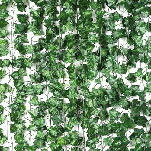 Fake Vines for Room Decor(Pack 84ft), Home Bedroom Wall Decor Aesthetic, 12