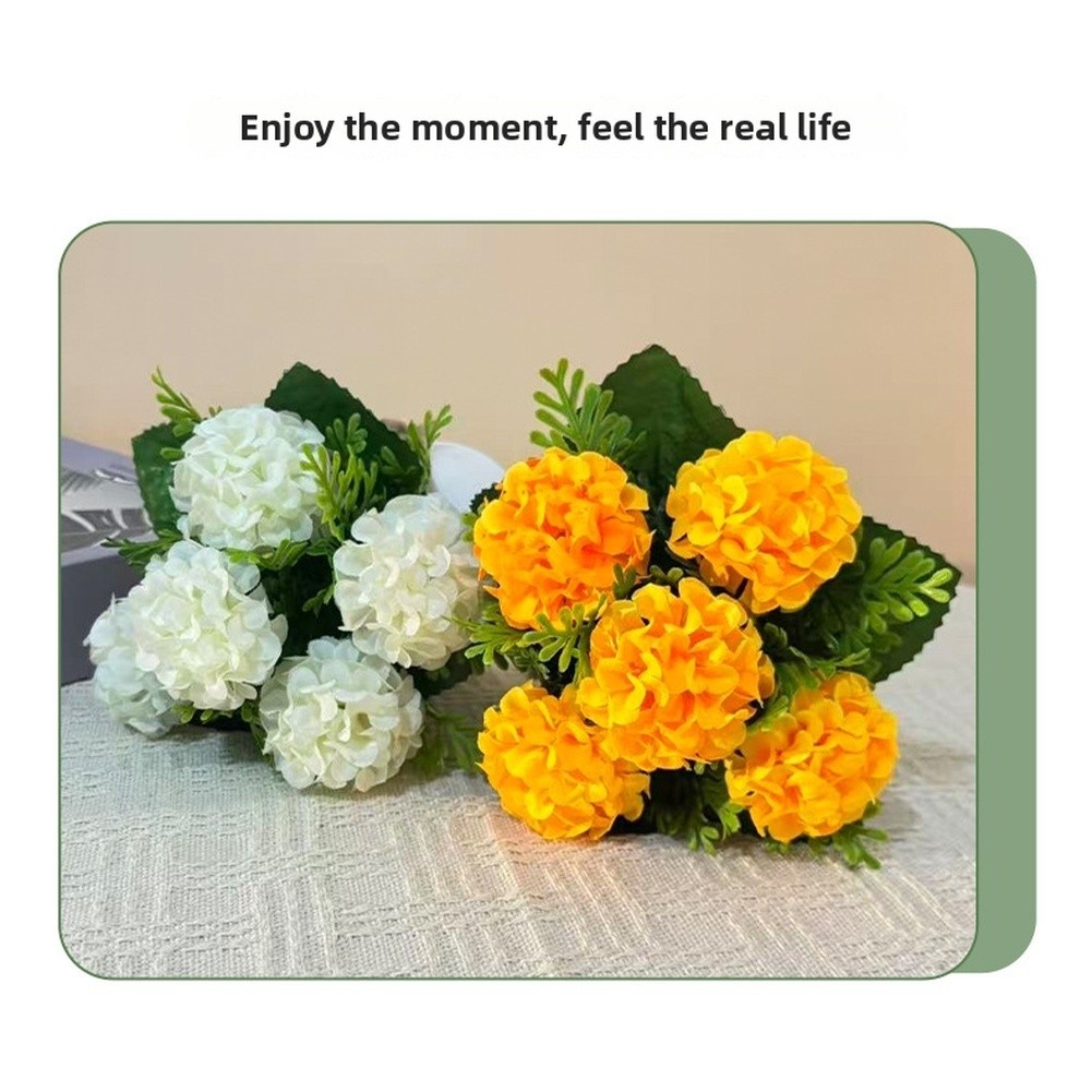 Silk Daisy Sunflower Arrangement 15cm Tall for Living Room Bedroom Study