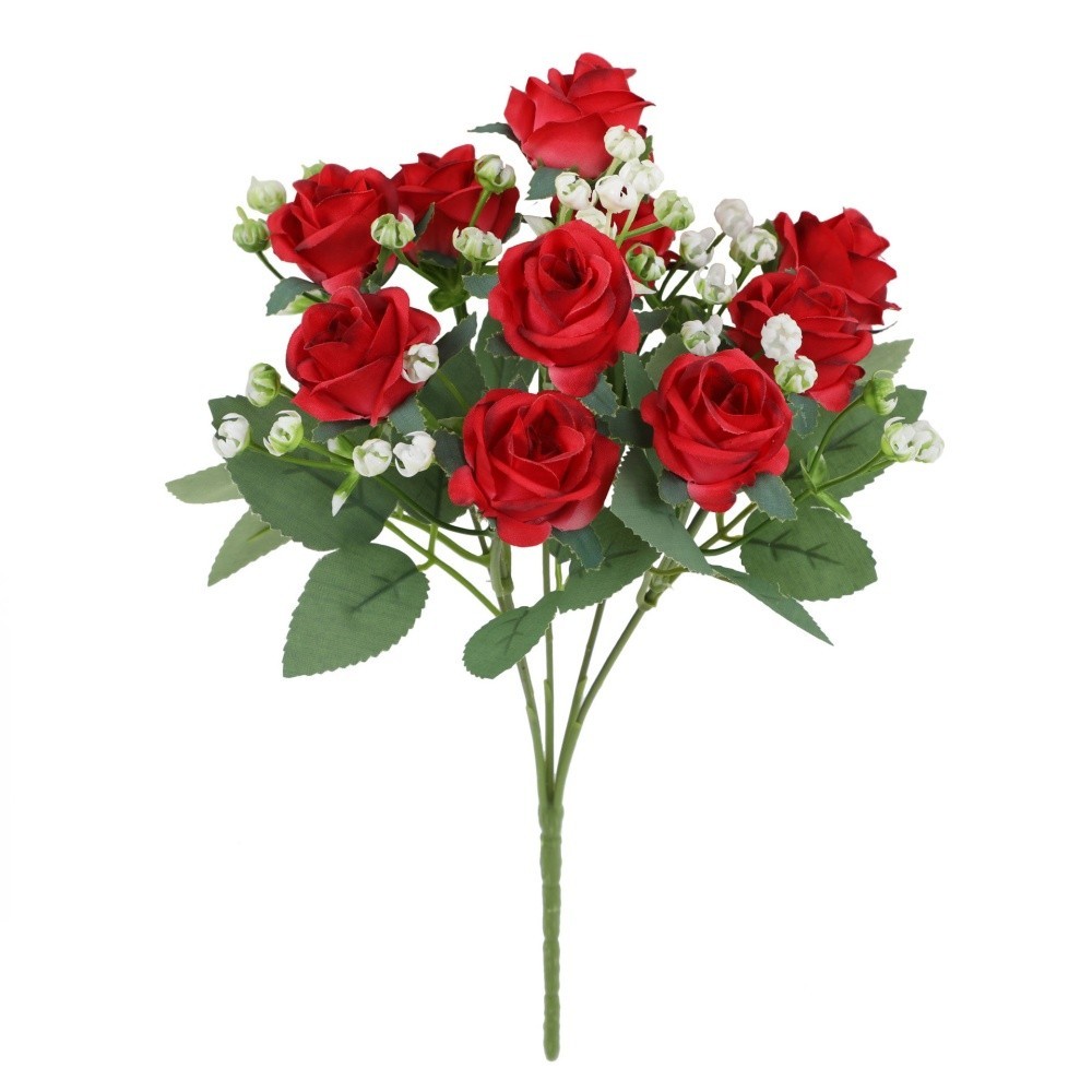 Home Decor Silk Flower Bouquet 30x20cm for Contemporary Scandinavian Style