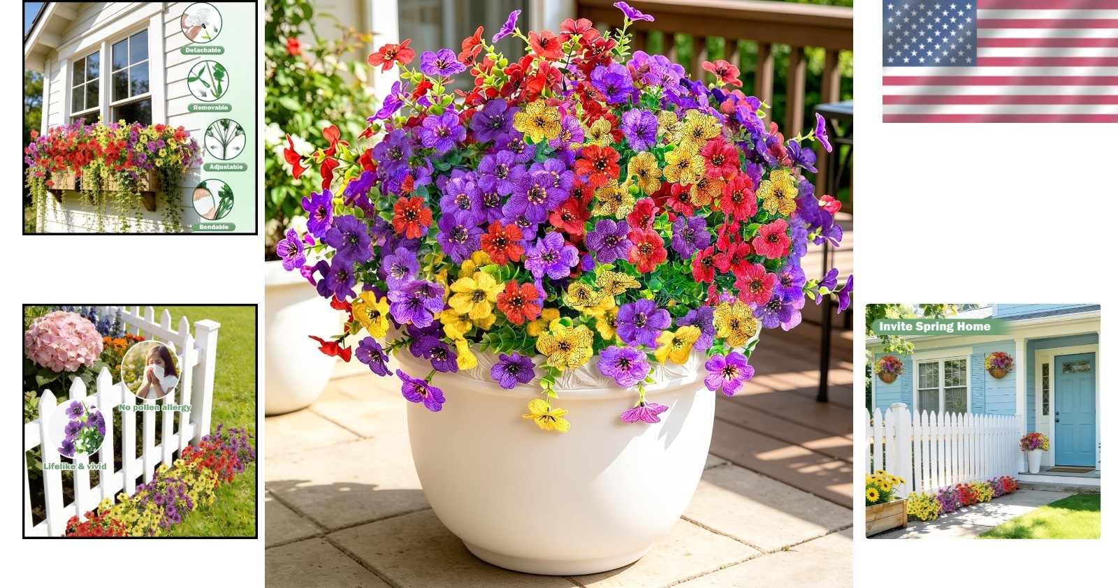 Vibrant 12-Bundle Eucalyptus Violet Artificial Flowers – No Maintenance Needed