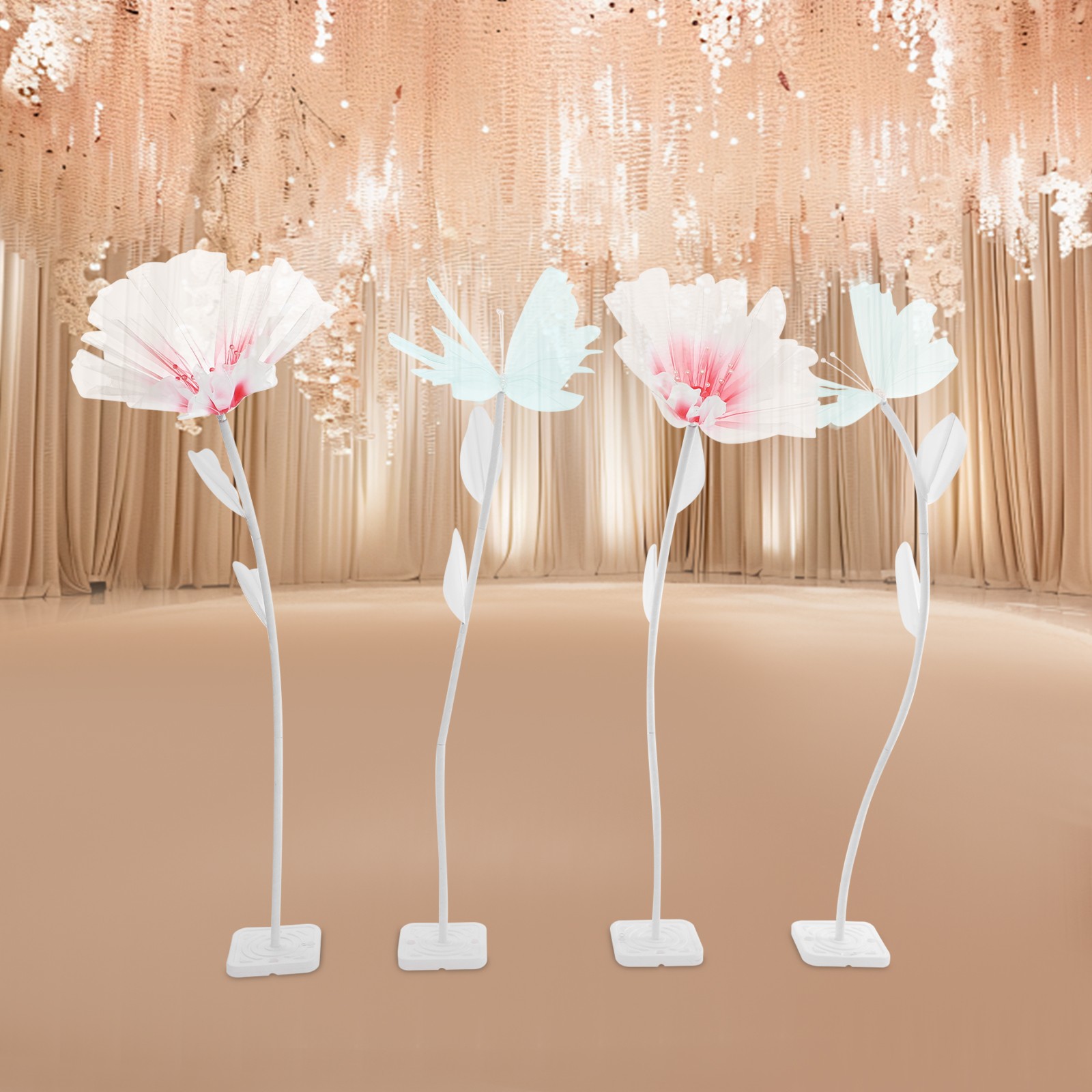 Wedding Giant Artificial Decoration Artificial Flower & Butterfly For Party NEW