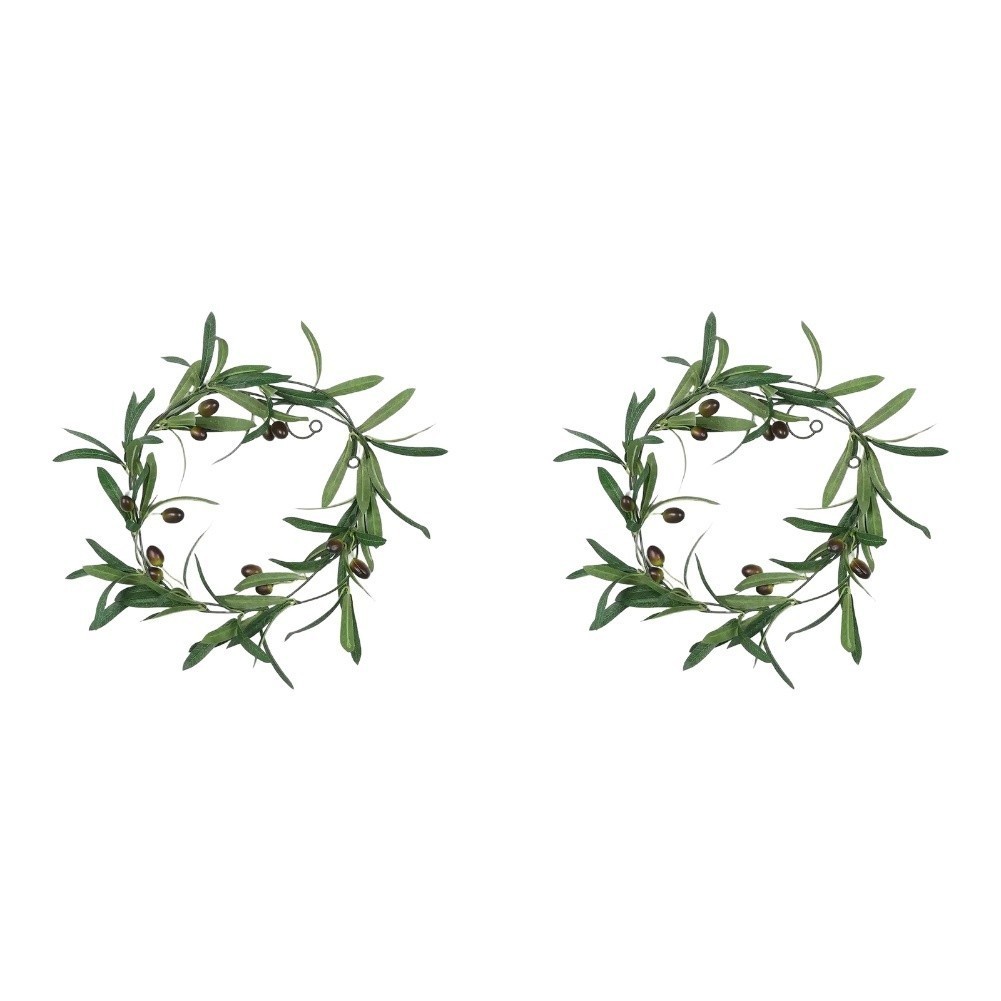 Artificial Olive Branch Garland 180cm with Berries for Room Decoration