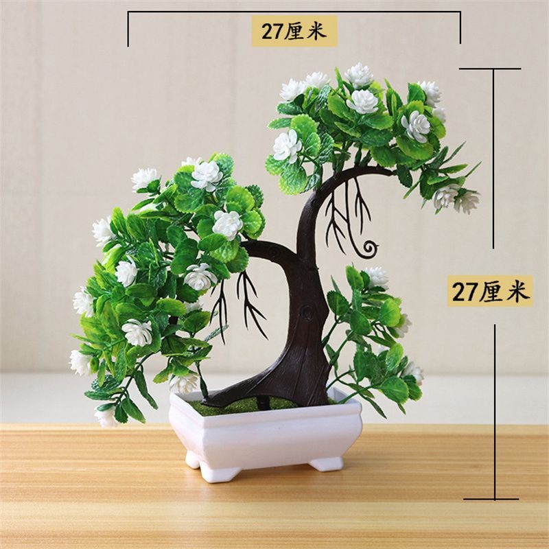 Bonsai Flower Simulation Plant Home Decorative Small Tree Straw Ball Creative