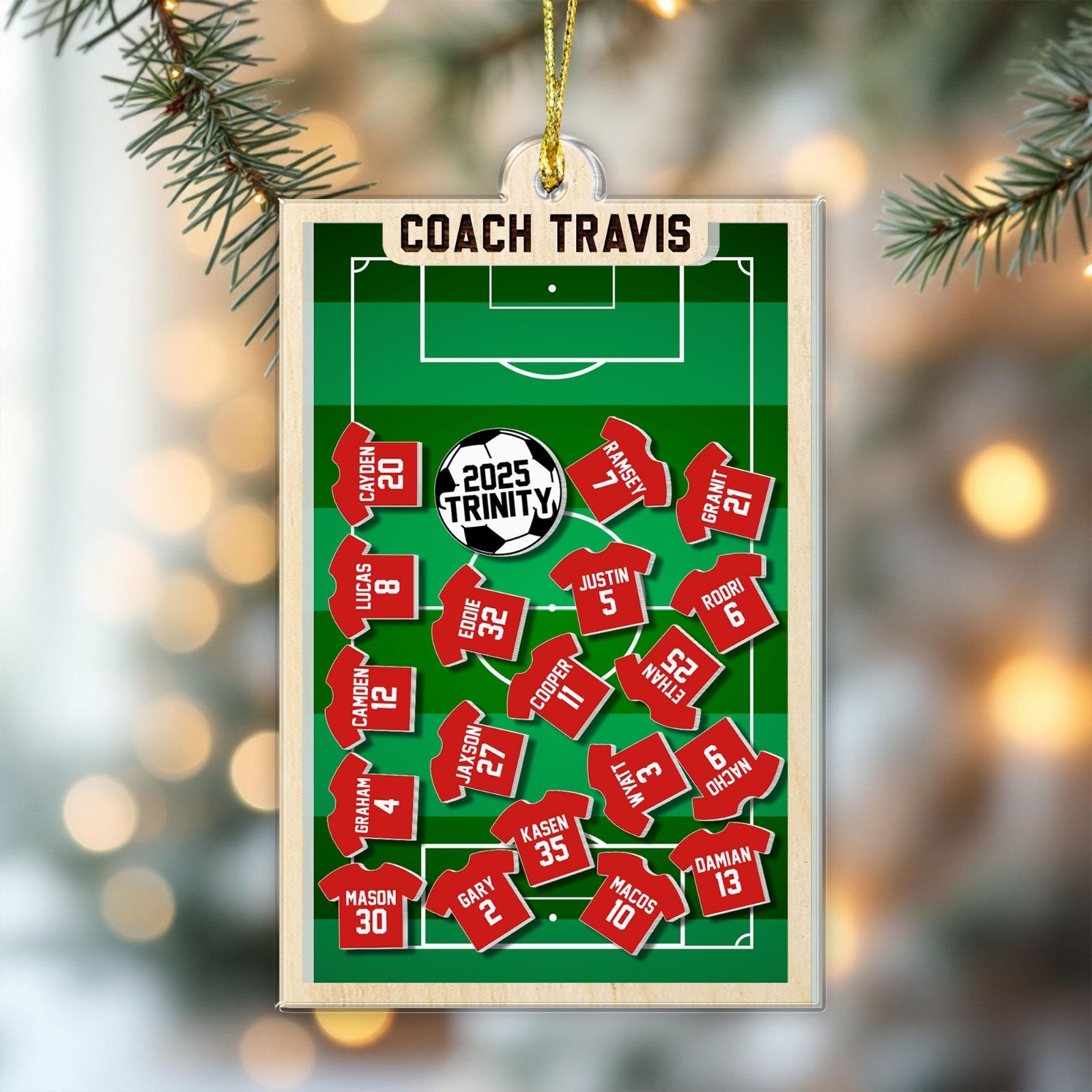 Personalized Soccer Coach Gift – Thank You Magnet with Team Names, Soccer Coach