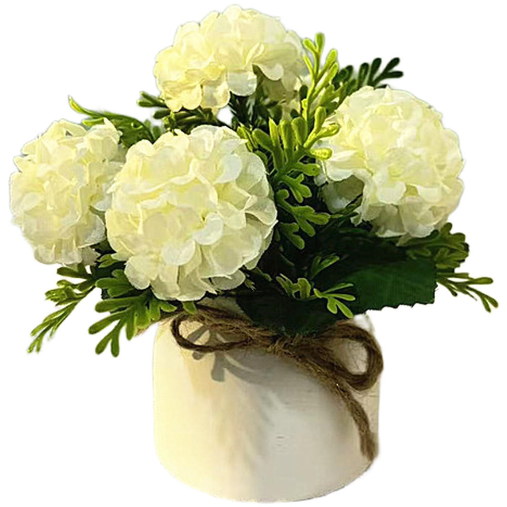 Faux Chrysanthemum Potted Faux Mum Lightweight Plastic No Watering Required