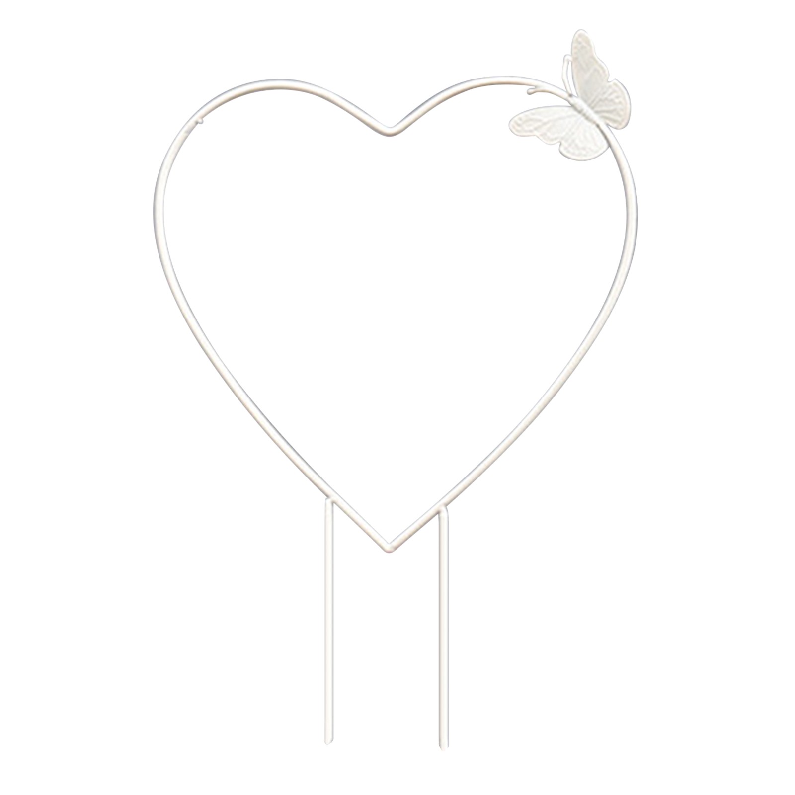 White Heart Plant Support 28x31cm