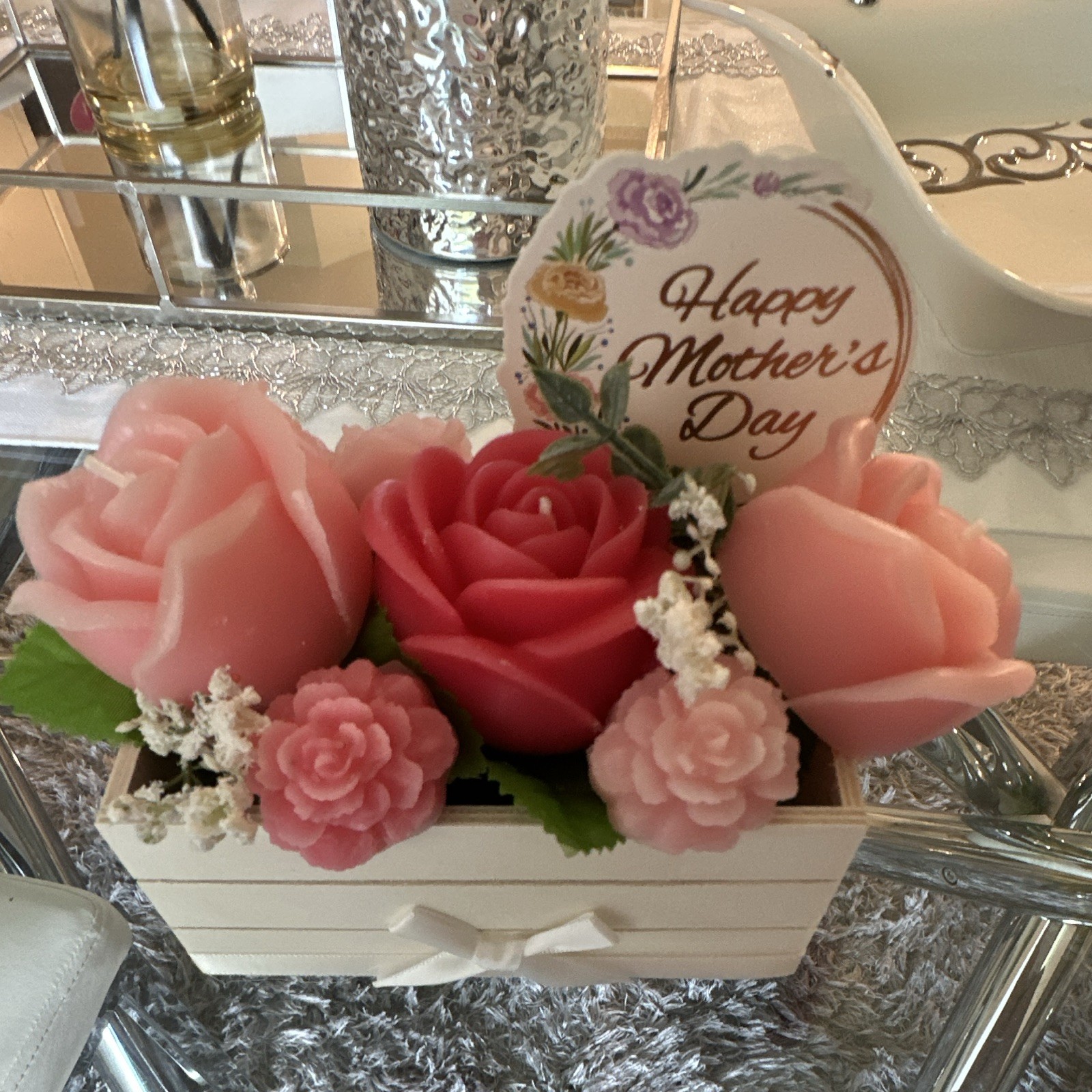 Organic candles bouquets (variety of colors and scents) for any occasion.