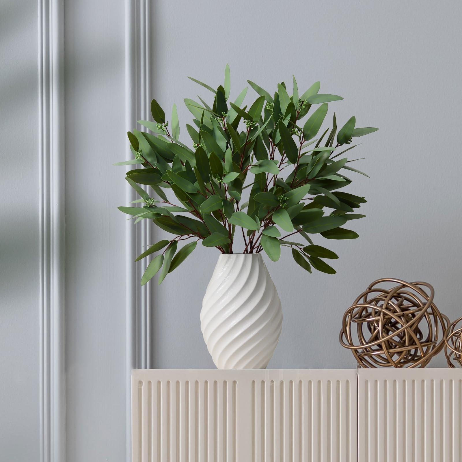 Artificial Eucalyptus Stems, 32 inches, 4 Packs