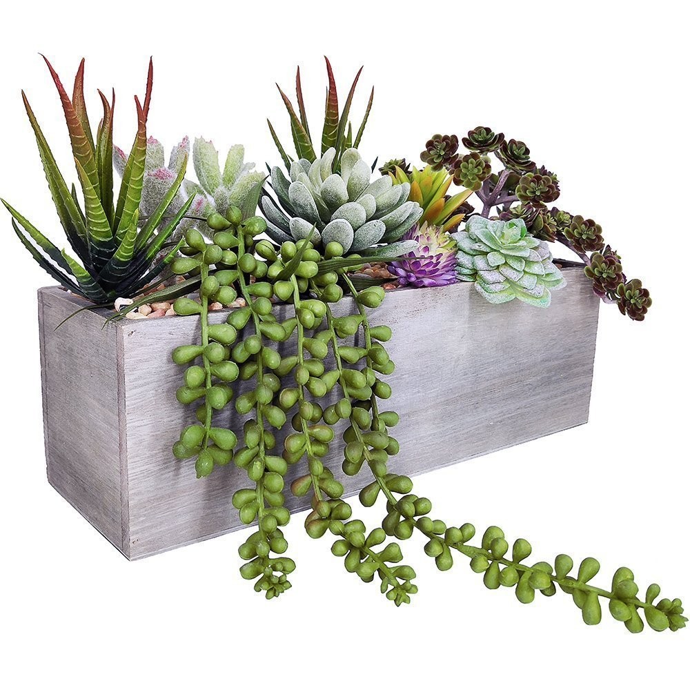 New Best Supla Artificial Potted Succulents Plants Arrangement Fake Succulent in