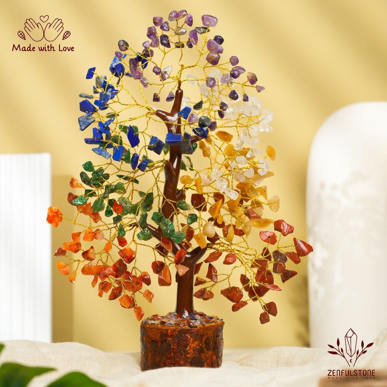 7 Chakra tree of life Crystal Healing Money Tree for Home Living Decor, Offic…