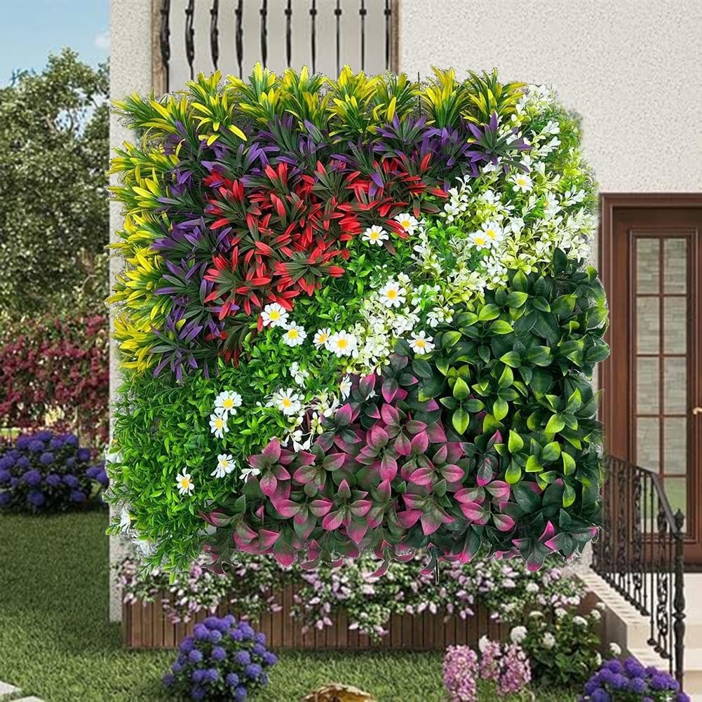 Maintain a Green Look Year round Artificial Plant Flower Wall Panels 50*50CM