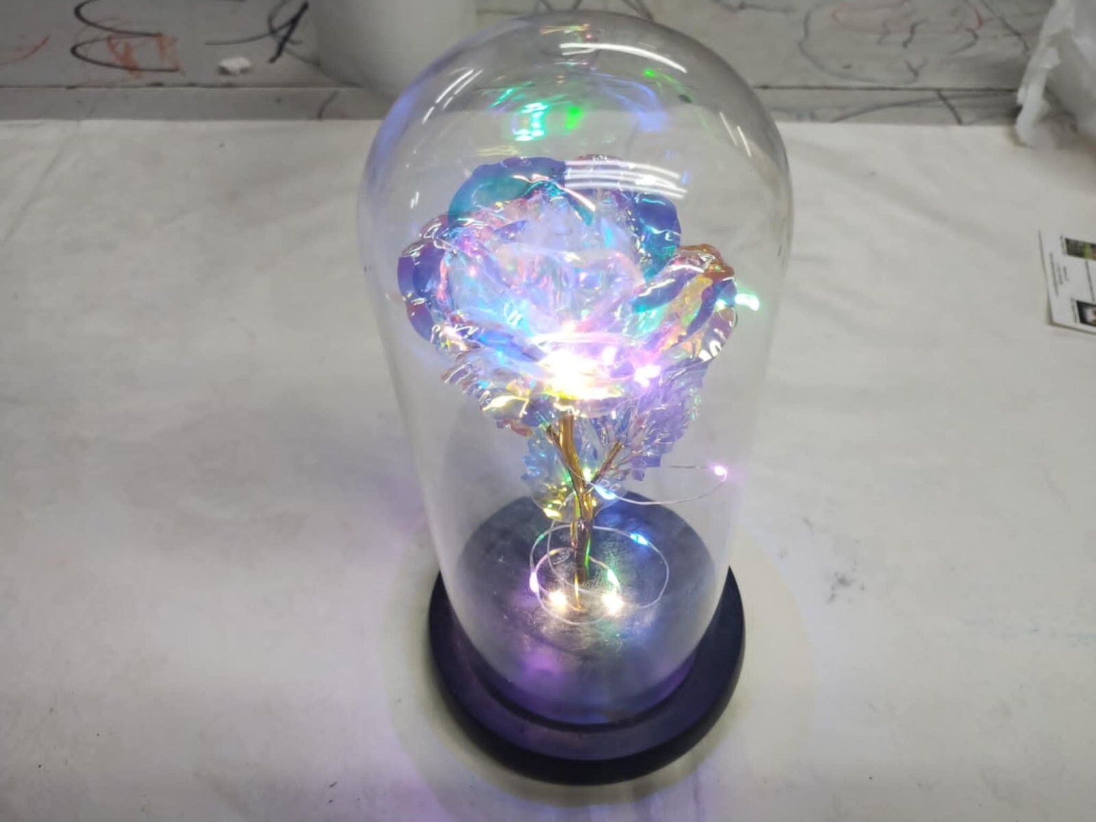 Forever Eternal Galaxy Rose with LED Lighting