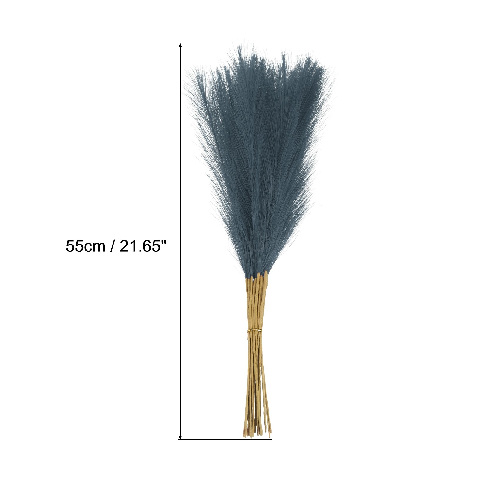 20Pcs Pampas Grass 21″ Fake Pampas Grass for Wedding Decoration Dark Blue