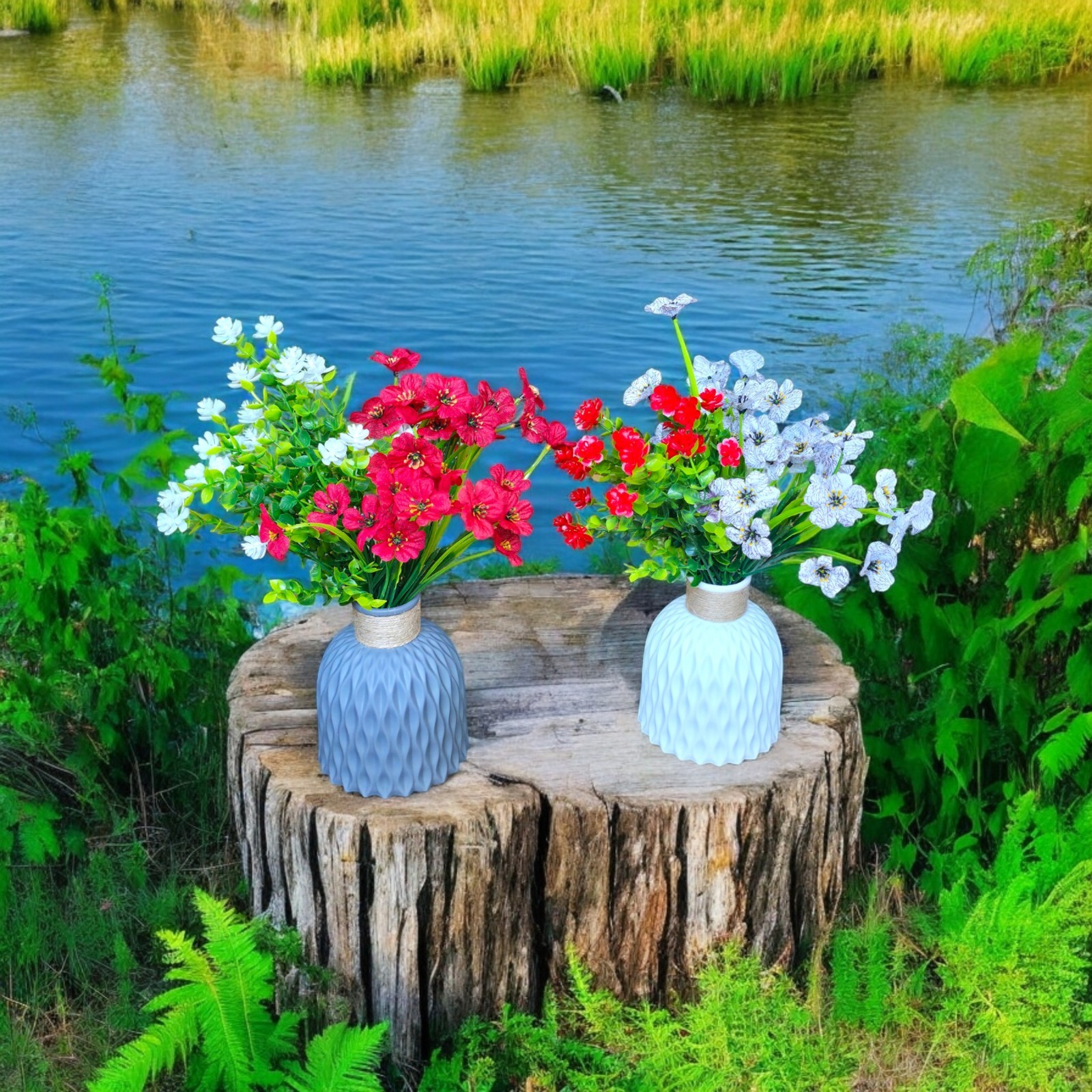 24 Bundles Colorful Beautiful fantasy-style artificial flower (not realistic)