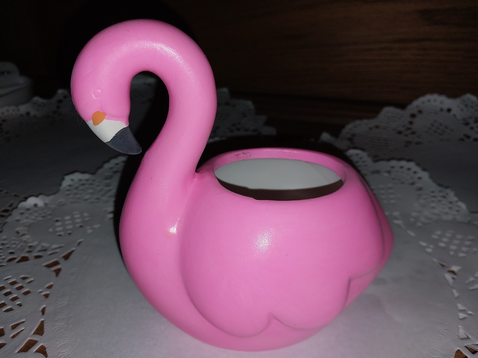 Swan Planter And Flamingo Used For Small Plants Or Herbs