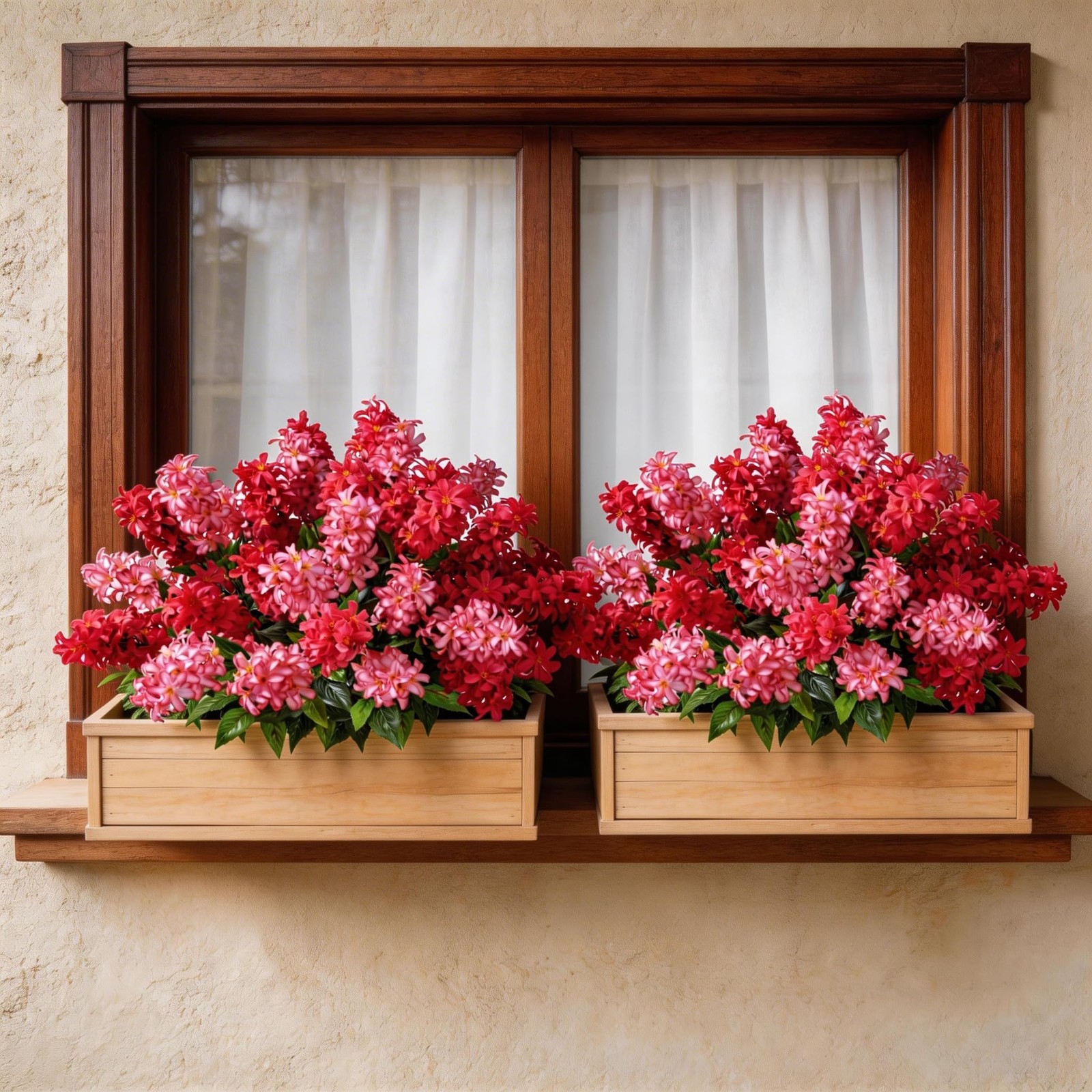 Artificial Flowers 3 Pcs Hyacinth Fake Flowers 19.69” Silk Flowers for Outsid…