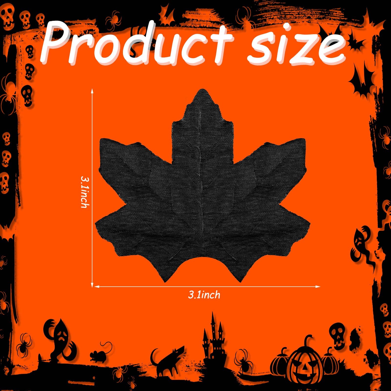 500 Pcs Artificial Fall Maple Leaves Fake Autumn Leaf 2 Assorted Colors Faux …