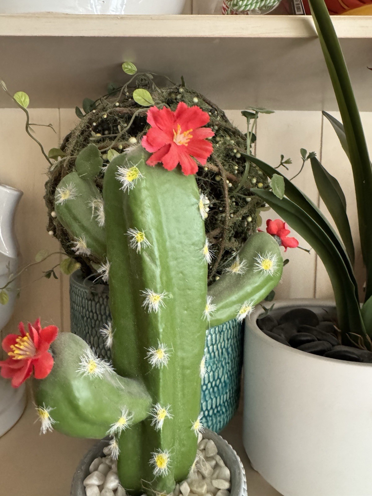 Faux Cactus In Pot