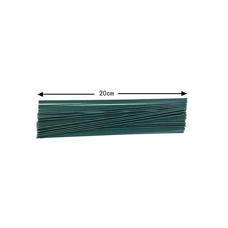 200 PCS Floral Stem Wire Flower Arrangements and DIY Crafts,Dark Green,Floral Wi