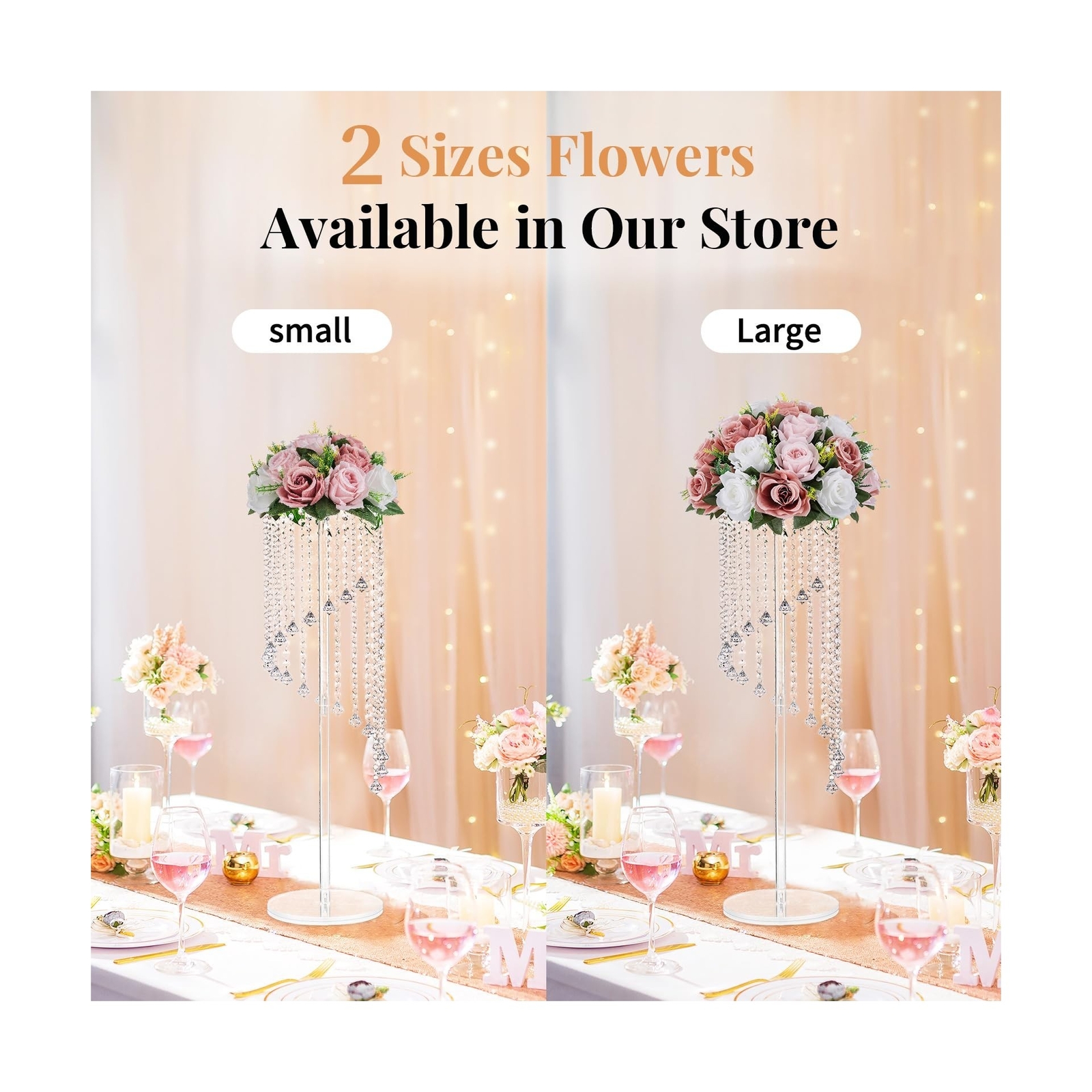 NUPTIO Large Flower Balls for Centerpieces – 10 Pcs 13.8in Diameter Dusty Ros…