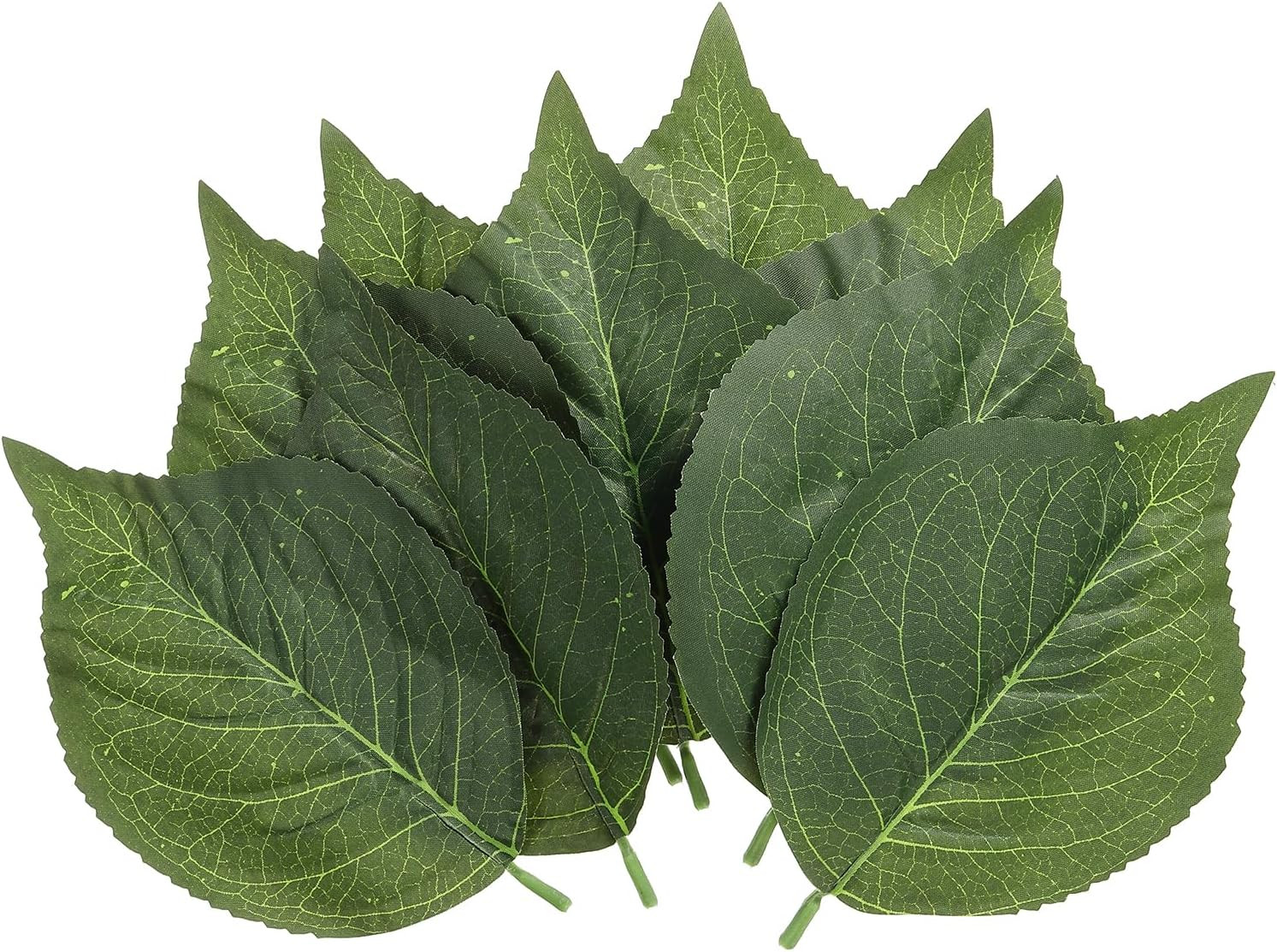 5.12X3.15 Artificial Silk Hydrangea Leaf, 80Pcs Artificial Greenery Fake Leaves