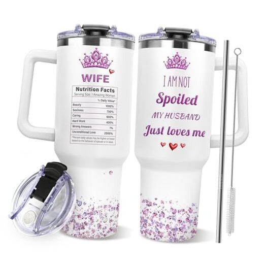 Gifts for Wife from Husband – Anniversary Wedding Gifts 40 Ounces Wife Gifts