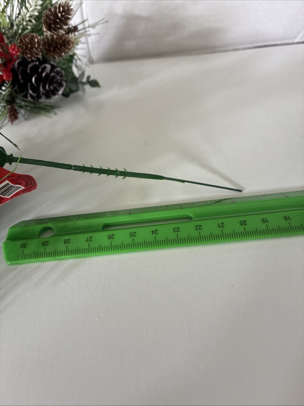 Hobby Lobby Christmas Picks Set Of 2 Red Green White Brown Pine Comes Holly 8”