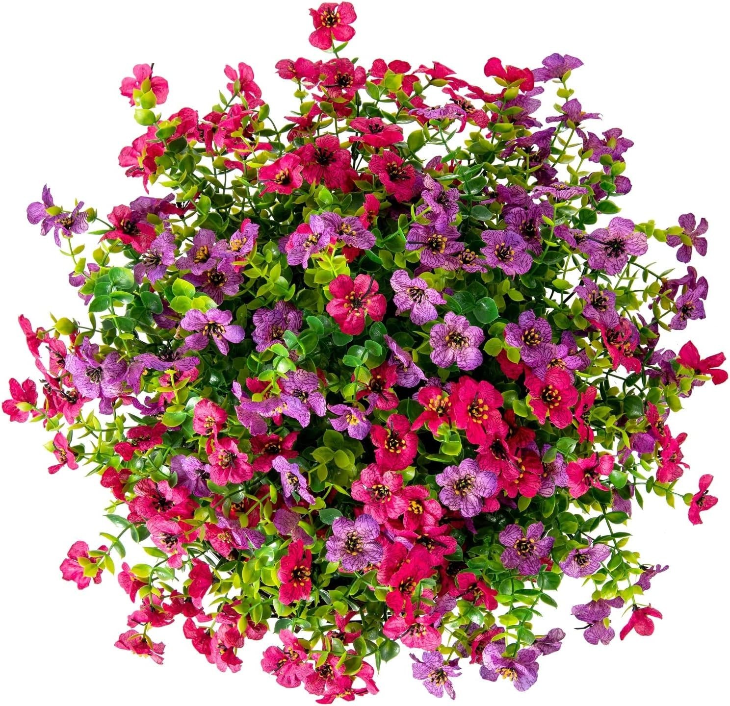 Elegant Silk Daisy Eucalyptus Hanging Basket – Perfect for Porches & Patios