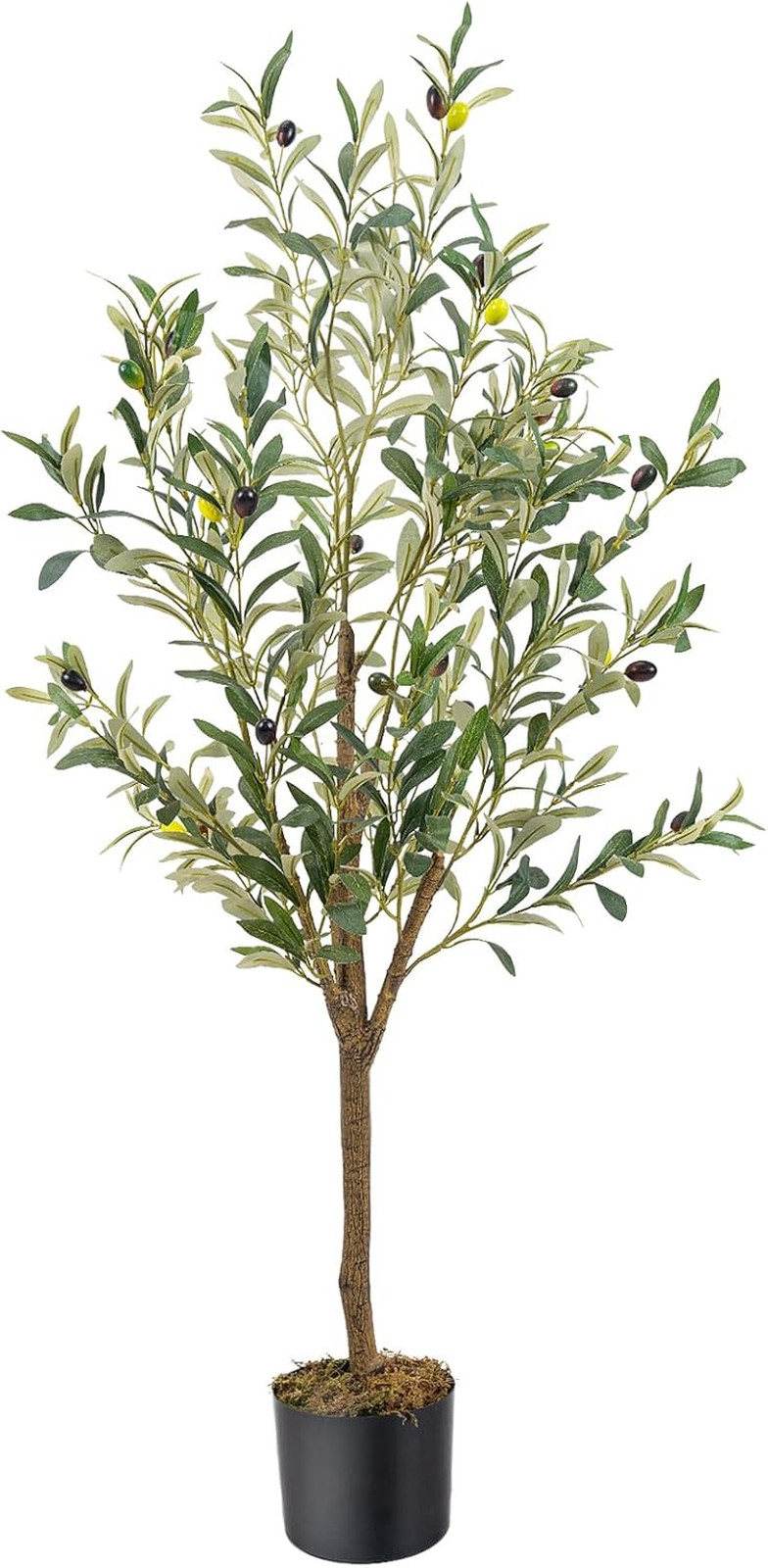Artificial Fake Olive Tree 6FT Tall 1Pack Faux Silk Olive Tree for Home Living R