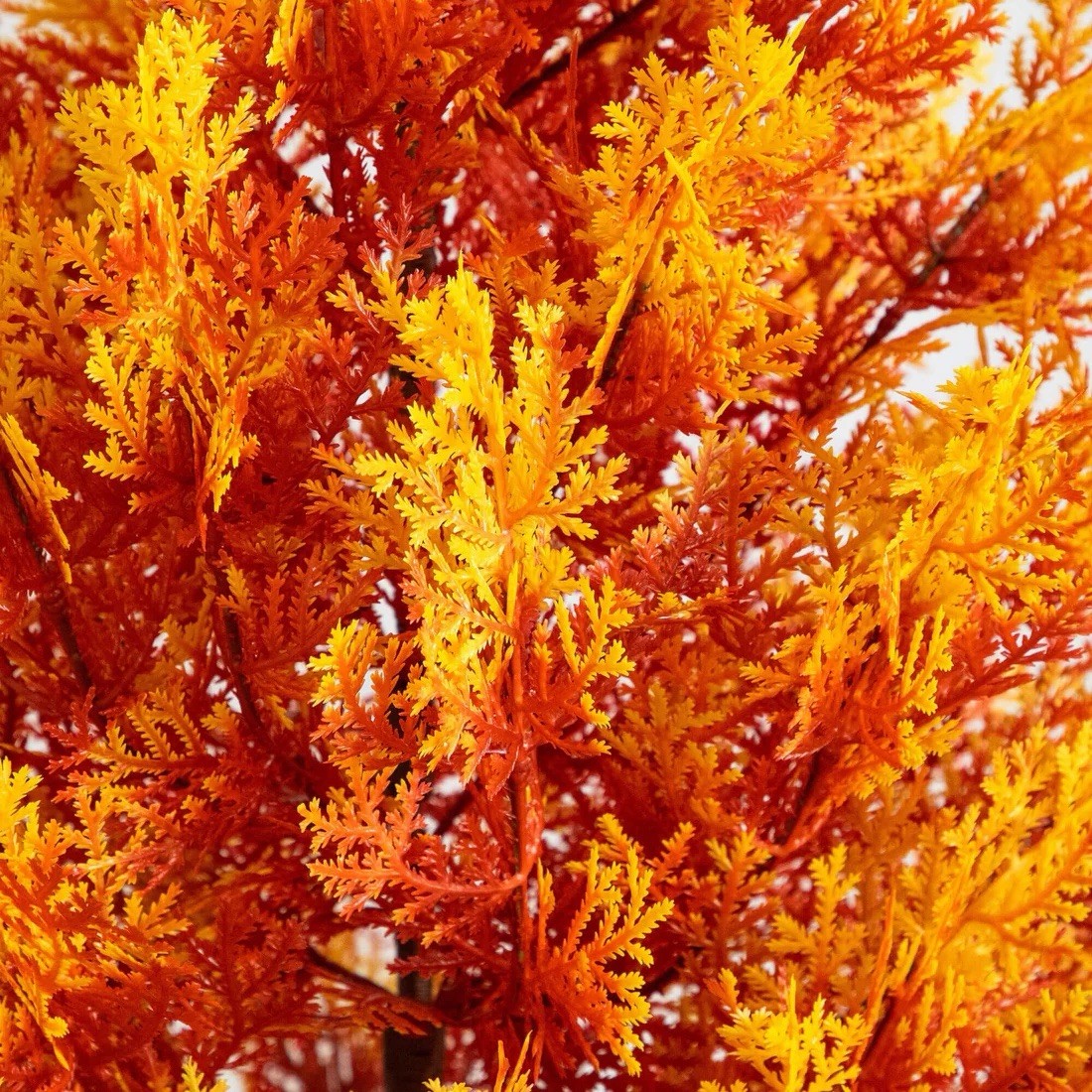 60in UV Artificial Fall Cedar Tree Seasonal Indoor/Outdoor